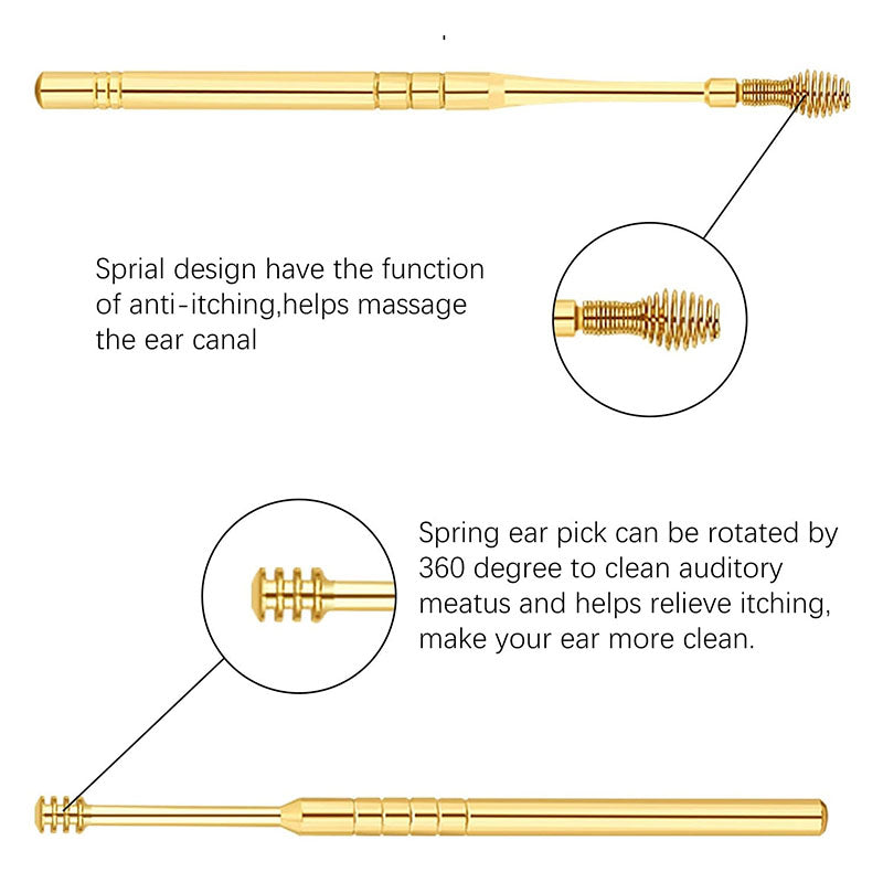 Ear Wax Cleaning Kit, 6 Pcs Ear Pick Tools