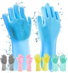 Pair Of 2 Silicone Washing Full Finger Gloves